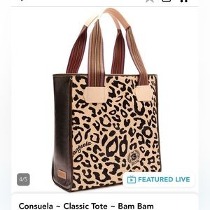 Consuela Classic Bam Bam tote leopard/cheetah print